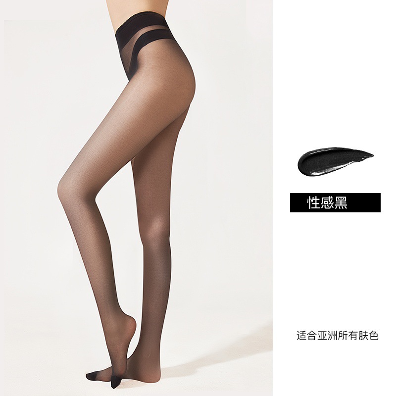 Medias de primavera y verano delgadas para mujer, anti-gancho, seda, protector solar, calcetines de piña sin costuras, calcetines de piel correctores 0d ultrafinos