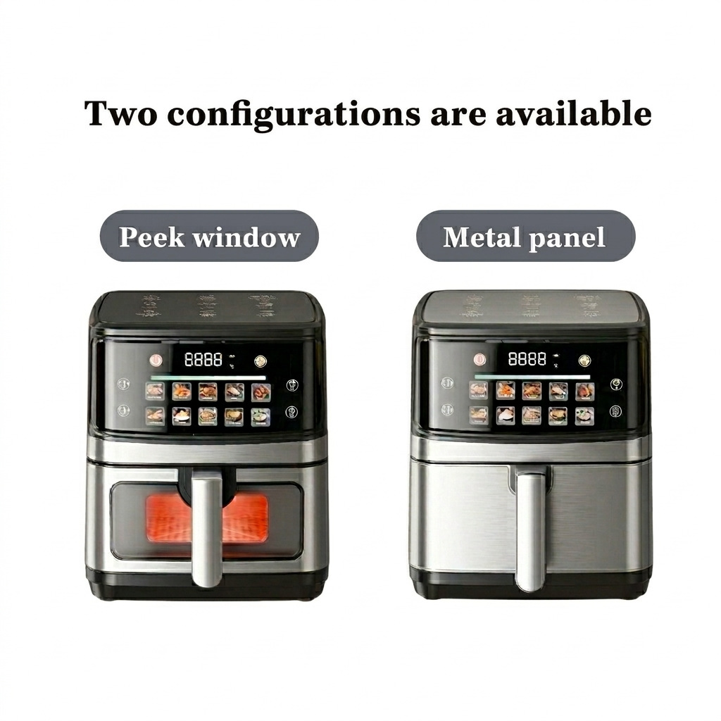 Cross-border Exclusive airfryer 12L Visible Air Fryer Large Capacity Stainless Steel Multifunctional US Specification 110V