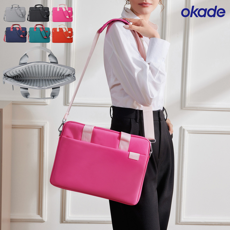 Okade Shockproof Air Cushion Laptop Bag T70 Water-repellent Fabric Suitable for 13-16 "Laptop Shoulder Bag Okade Shockproof Air Cushion Laptop Bag T70 Water-repellent Fabric Suitable for 13-16 "Laptop Shoulder Bag