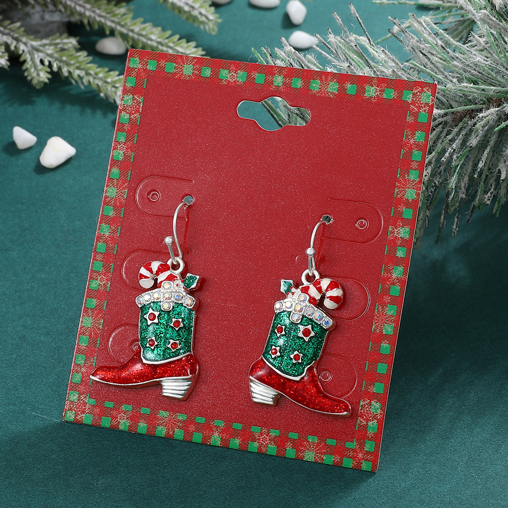 Festival Occasion 1 Pair Fashion Boots Enamel Alloy Drop Earrings