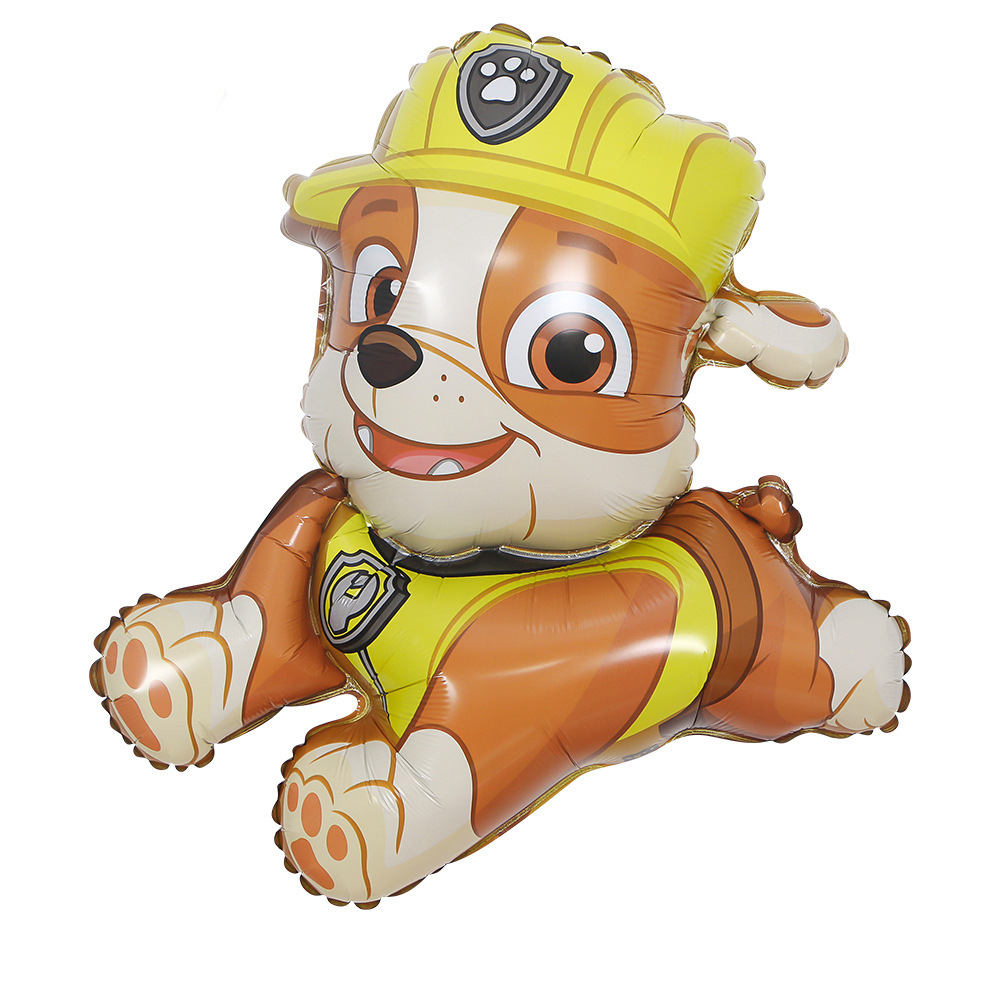 Dibujos Animados wangwang equipo perro película de aluminio niños bebé globo cumpleaños tema escena fiesta decoración papel de aluminio