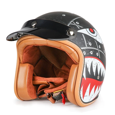 Motosiklet kaskı (dəbilqə) — and motorcycles, unisex outdoor riding helmet - matte-black-shark-black-brim-m55-56