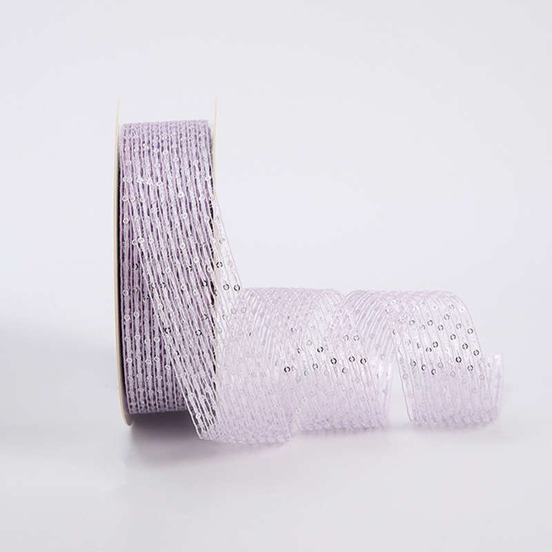 Cinta floral al por mayor 4cm borde dorado colorido ramo arco onda hilo llano cinta flor material de embalaje