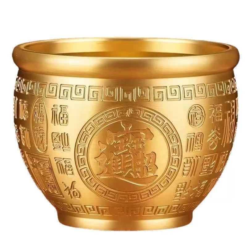 Factory wholesale brass production golden Baifu cylinder copper cylinder Baifu cylinder recruit rice copper cylinder online explosions Factory wholesale brass production golden Baifu cylinder copper cylinder Baifu cylinder recruit rice copper cylinder online explosions