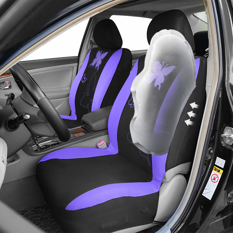 Foreign trade car seat covers with butterfly embroidery, suitable for all seasons, popular cross-border foreign trade product on AliExpress and Amazon