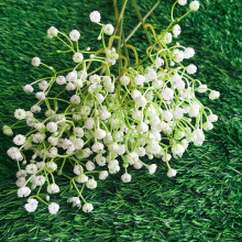 仿真塑胶白色满天星单支仿真花材 手感塑料碎花手捧花材 外贸批发