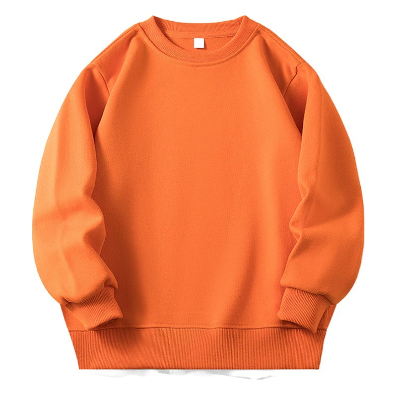 Мужская и женская детская одежда в Корейском стиле, прямой свитер с круглым вырезом и петлей, однотонный осенний новый пустой базовый топ, одежда для детского сада