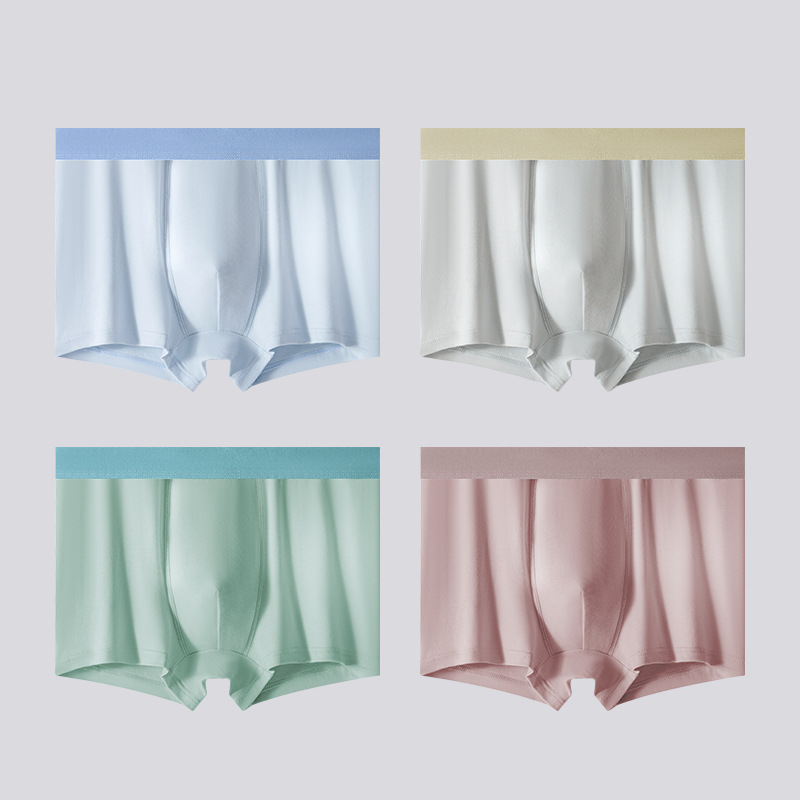 Transmisión en vivo de pantalones íntimas de hombre de algodón transpirables elásticos pantalones de algodón antibacterianos al por mayor venta directa