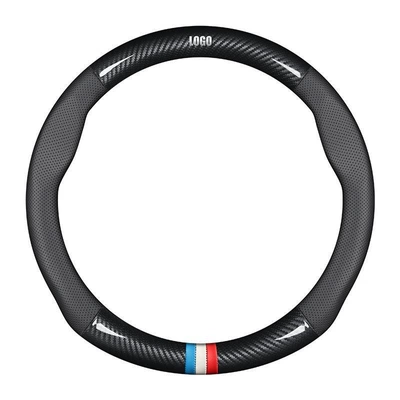 Steering wheel cover all-season universal, spliced anti-slip leather