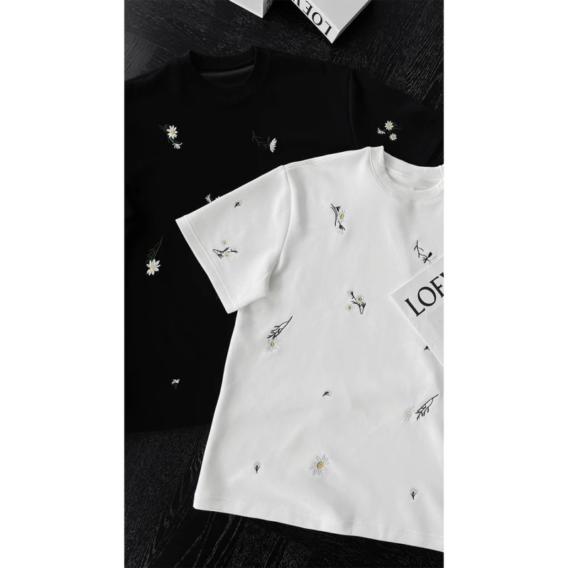 【高品質】春夏新作ファッション男女同型シンプルラウンドネックゆったり万能カジュアルファッションTシャツ|undefined