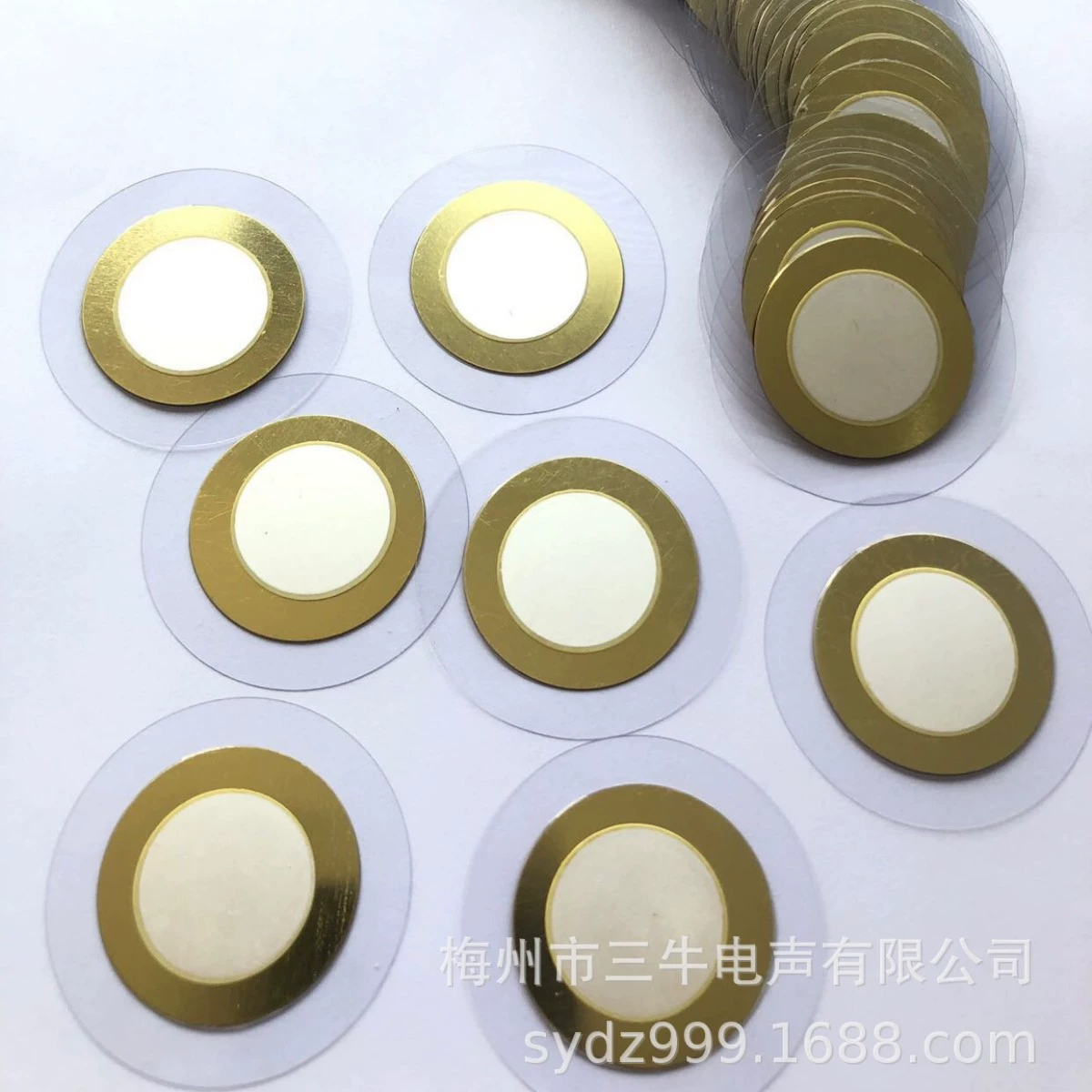 Фабрика прямой 35 мм медный зуммер пленка плюс пленка ПВХ пьезоэлектрическая керамическая пленка может быть в соответствии с требованиями провода...
