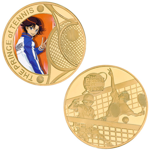 Prince of Tennis commemorative coins, Echizen Malone anime coins, peripheral commemorative coins, die-cast metal coins, badges