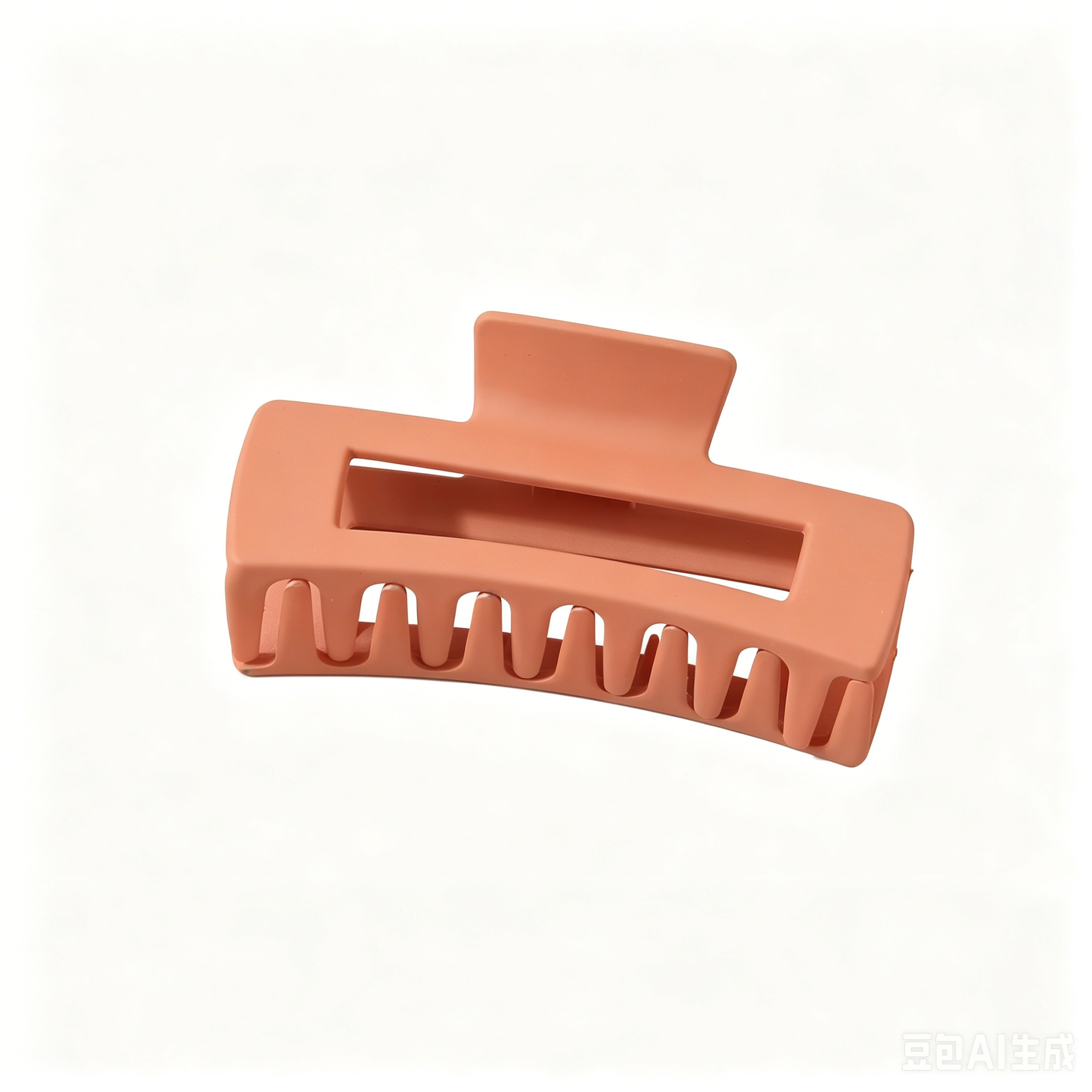 Cross-border large grip matte hair clip women bun clip square hair barrette back of head hair accessory shark clip wholesale