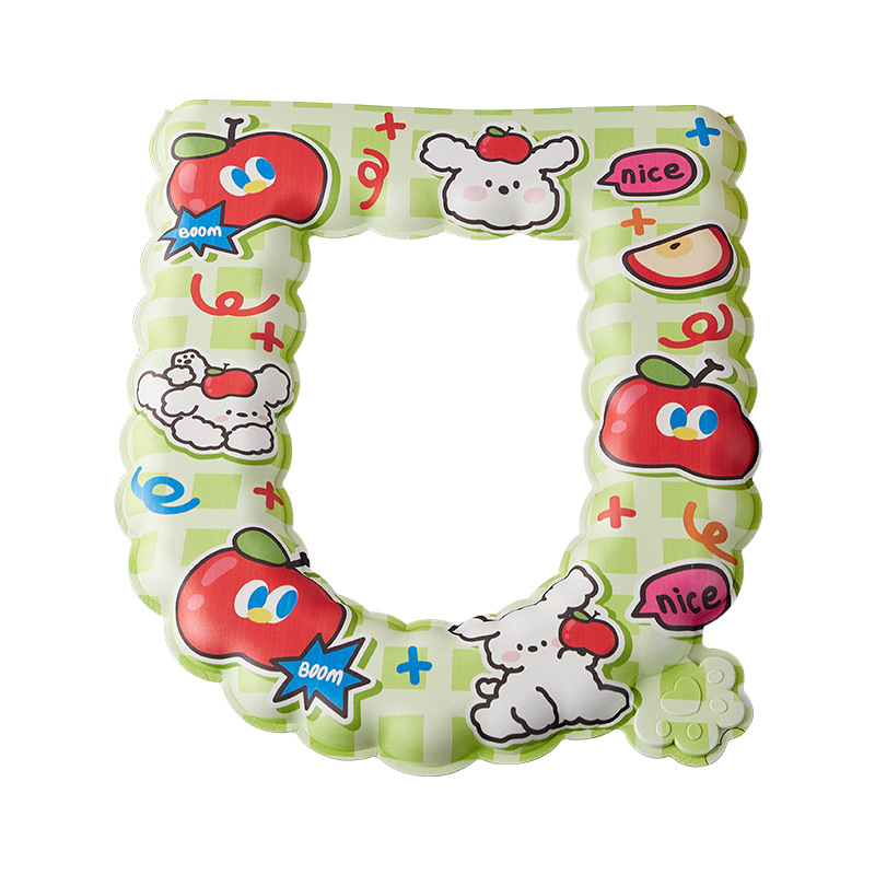 Cojín de inodoro de impresión de dibujos animados impermeable a prueba de suciedad cubierta de inodoro doméstico suave cuatro estaciones cojín de inodoro lavable universal