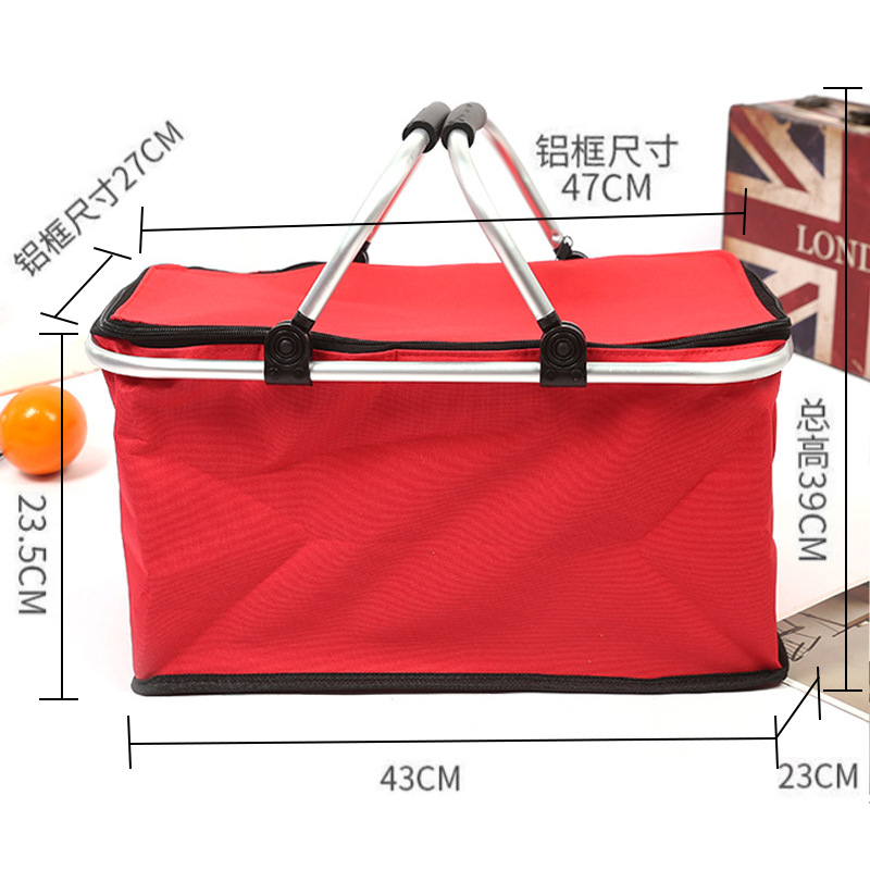 Cesta Térmica Plegable para Picnic de Tela Oxford Portátil para Camping image 4