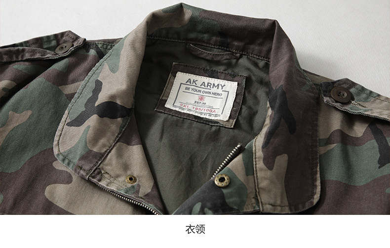 兰博M65野战夹克风衣 美式复古二战OG107军绿工装外套男 M65-1-阿里巴巴