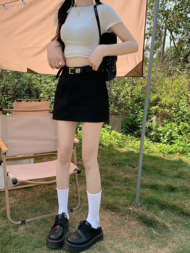 Stylish A-line Suit Skirt for Women - Spring and Autumn High-Waisted Short Skirt, Bodycon Mini Skirt for Trendy Girls