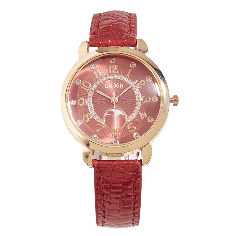 2023 nuevo reloj de mujer al por mayor impermeable reloj de cuarzo Internet celebridad mismo estilo pequeño reloj rojo moda simple reloj de mujer