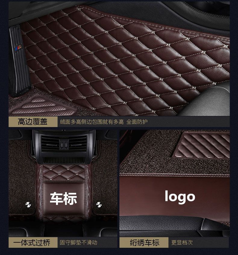 Suitable for Car Floor Mats, Upper Layer Driver-Specific Car-Specific Dirt-Resistant Foot Mats, Wear-Resistant Wire Loop Car Interior Floor Mats Wholesale