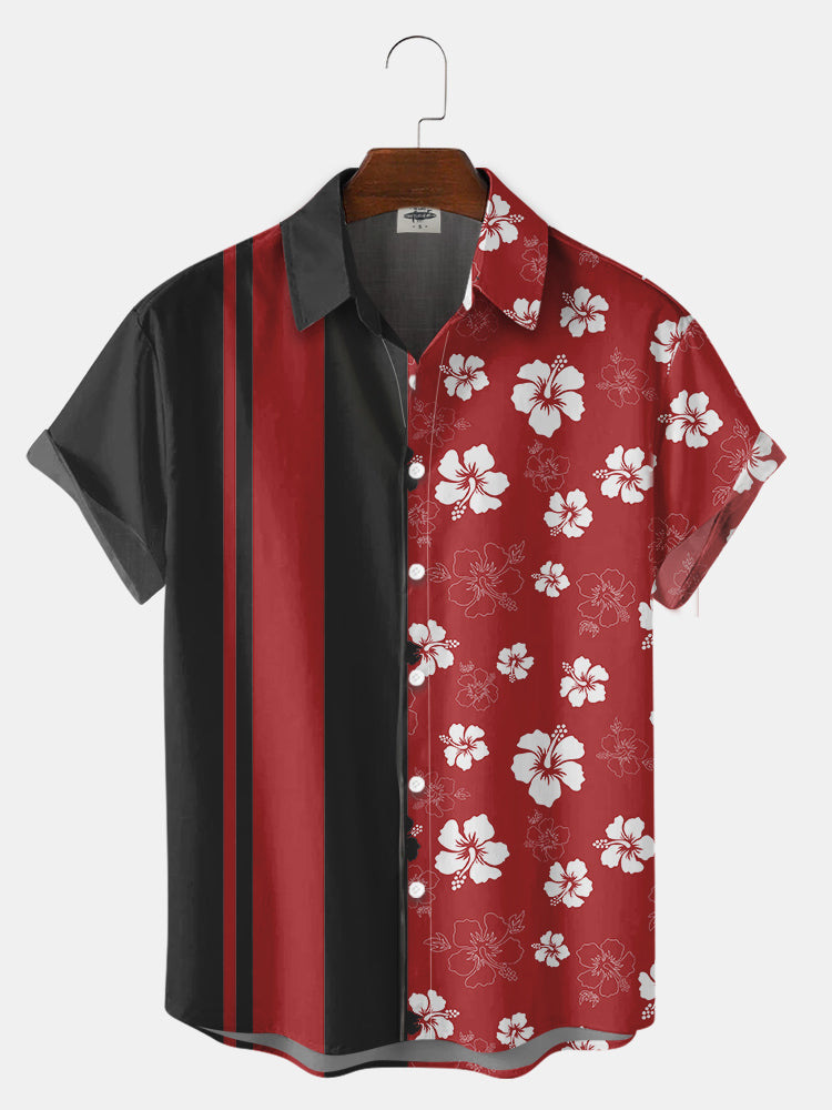 Camisas 3D para hombres transfronterizos Estación independiente Serie caliente Impresión digital 3D Camisas hawaianas Fabricante de origen masculino