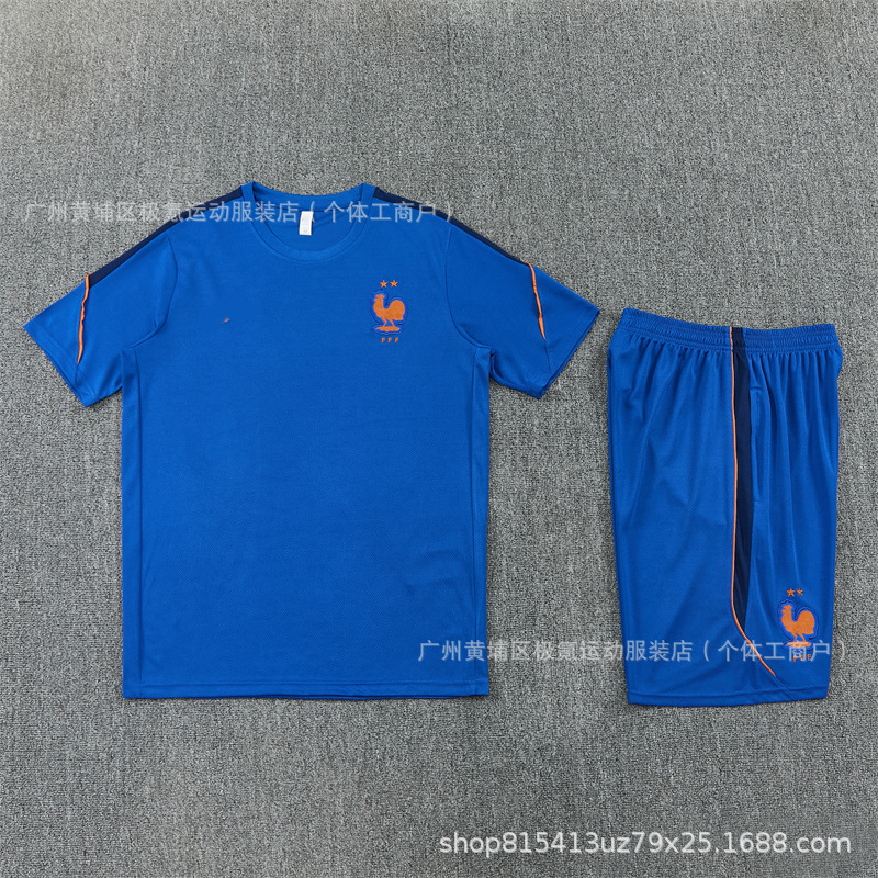 Traje de entrenamiento de fútbol de París, traje de manga corta, camiseta del Real Madrid, Mbappé, uniforme del equipo de Barcelona, en nombre de Paris jersey