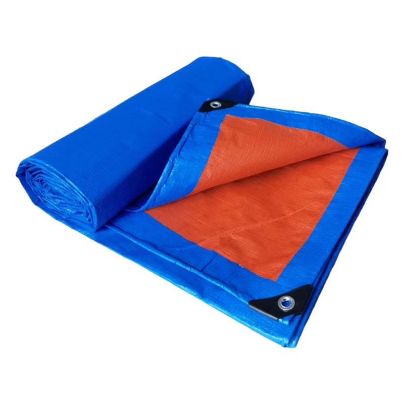 [Shengpin] Оптовая продажа, изготовленный на заказ пластиковый брезент, утолщенный синий оранжевый брезент, солнцезащитный козырек, уличный водонепроницаемый брезент, непромокаемая ткань