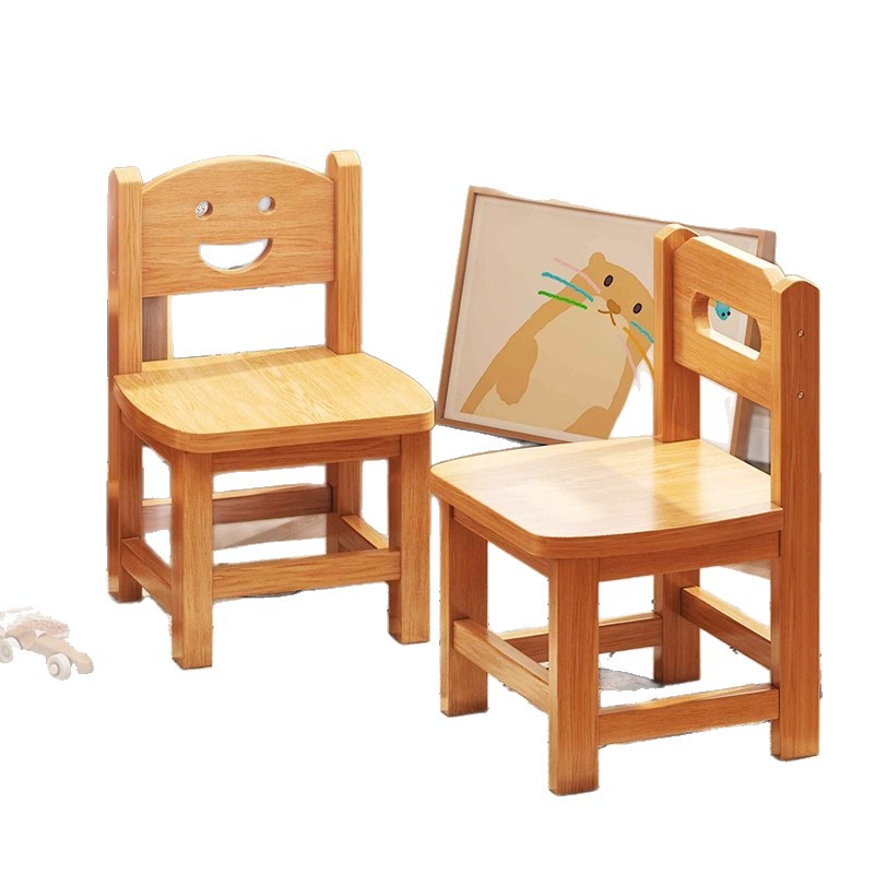 Taburete de madera maciza sala de estar casera respaldo taburete de madera taburete de jardín de infantes taburete de madera taburete de madera taburete bajo