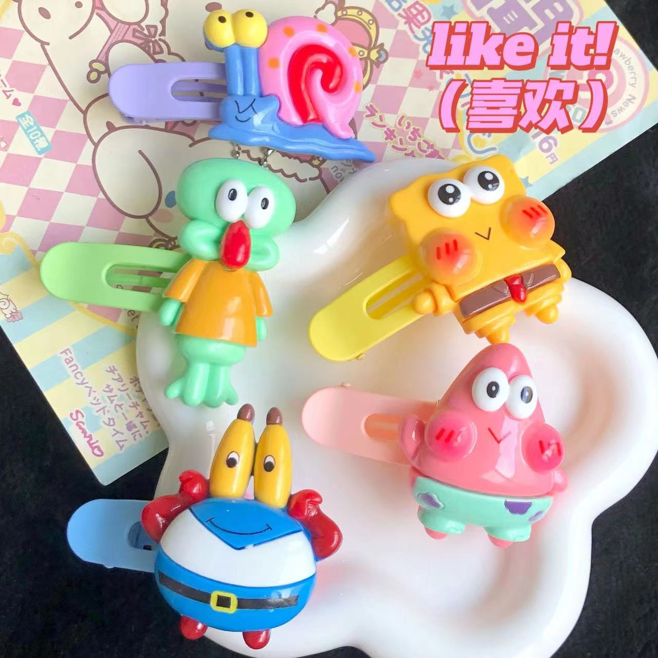 Three dimensional cartoon cute hairgrip
