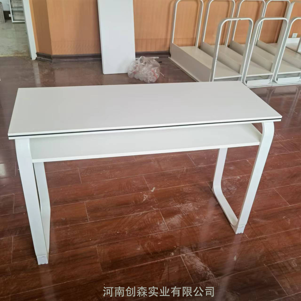 教育培训桌条桌双层组合会议桌机构双人课桌办公桌移动学习桌书桌