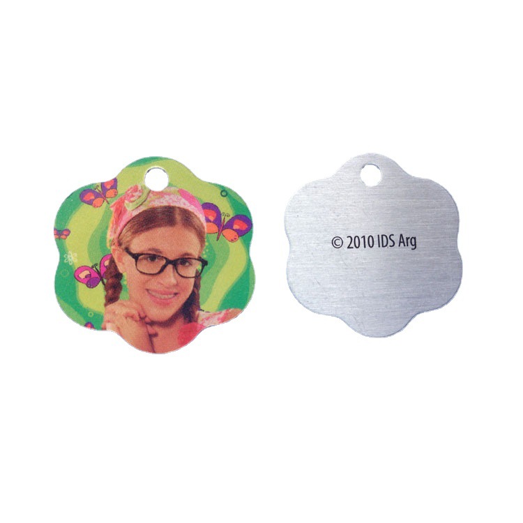 不锈钢铝合板铭牌 供应机械标牌丝印冲压门牌 彩色双面二维码狗牌