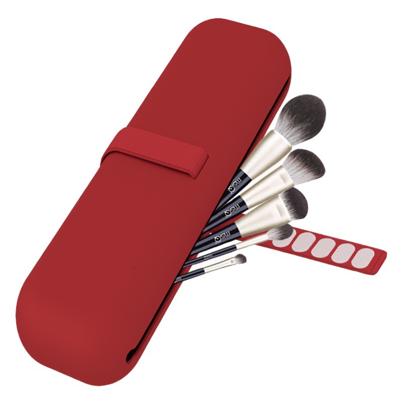 Transfronterizo Venta caliente portátil multifuncional kit de maquillaje bolsa de almacenamiento de maquillaje bolsa de cepillo de maquillaje de silicona