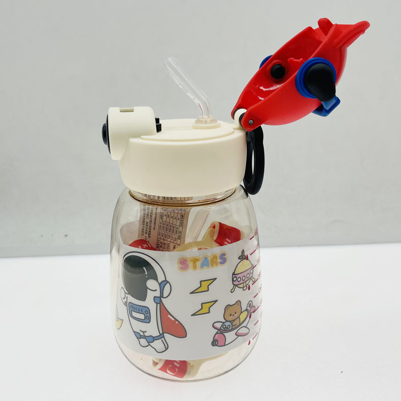 Baijia 5050 nuevos niños robot vientre red taza de plástico taza portátil para estudiantes