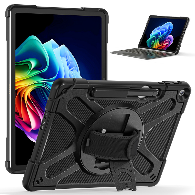 Suitable for Microsoft Surface Pro 12 Tablet Case Computer Turntable Foldableing Stand Pen Insert Protective Case with Shoulder Strap Suitable for Microsoft Surface Pro 12 Tablet Case Computer Turntable Foldableing Stand Pen Insert Protective Case with Shoulder Strap