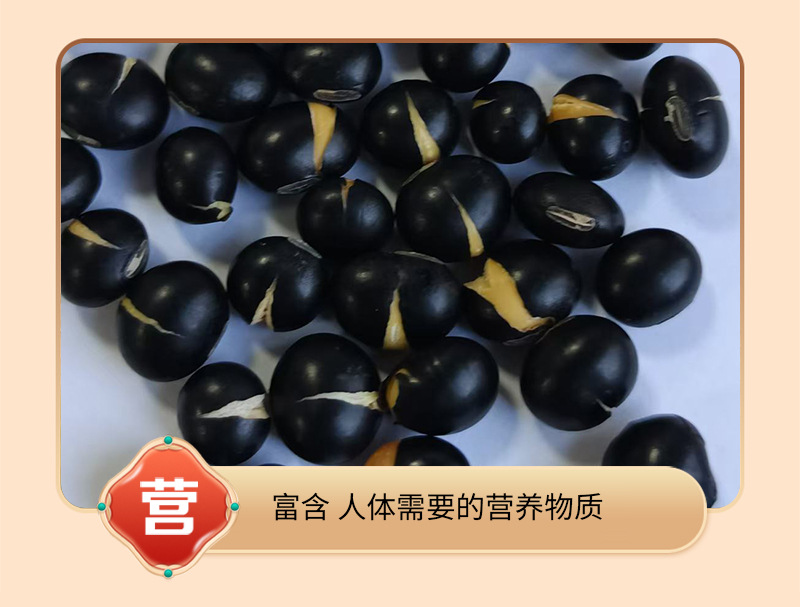 Roasted Yellow Core Black Soybeans Hei Dou 50 Jin Bulk Bag for Soy Milk and Grain Milling in use
