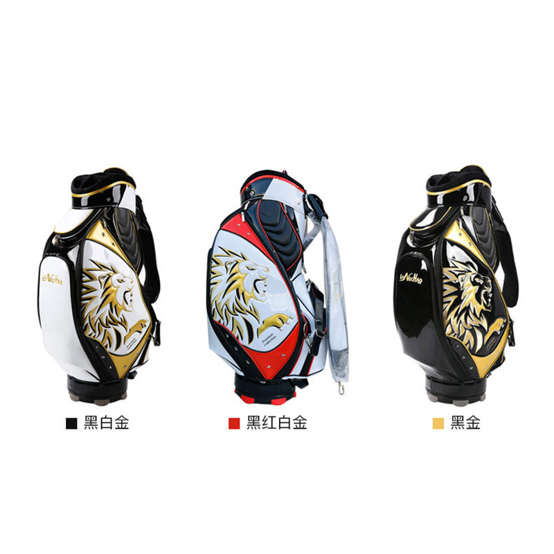 Venta caliente transfronteriza bolsa de golf estilo bordado PU con remache bolsa de golf fuente de fábrica al por mayor