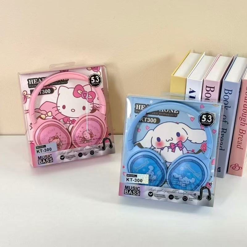 KT300 新しいクロスボーダーヘッドマウント漫画ワイヤレス Bluetooth ヘッドセットラブブ学生外国貿易 Bluetooth ヘッドセット工場|undefined