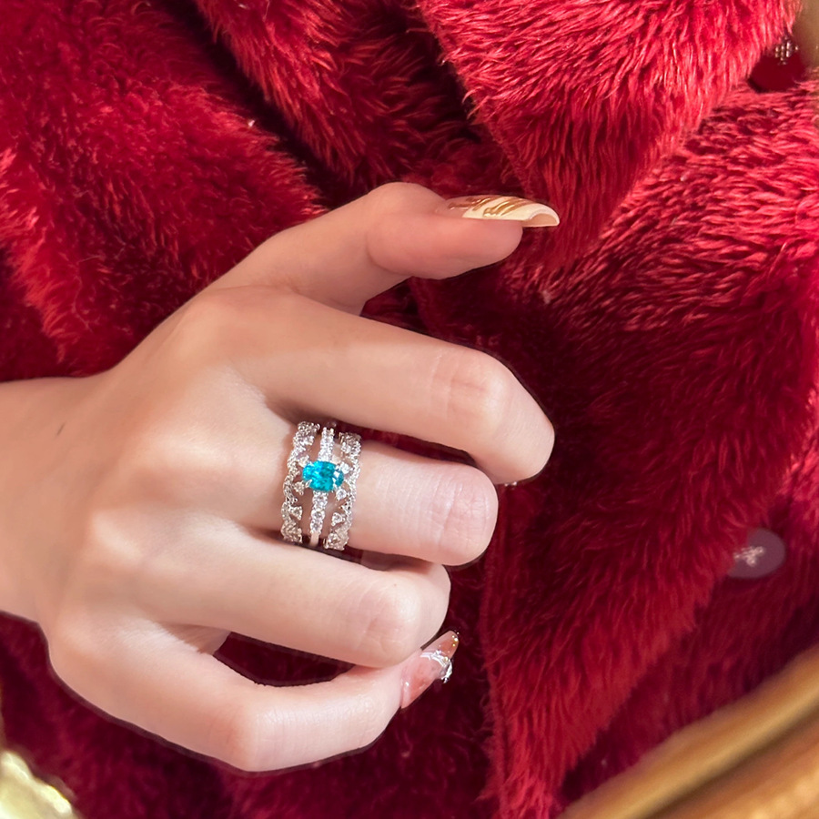 Shine Bright Everyday With Our Stunning Oval CZ Engagement Ring, 925 Sterling Silver Four-prong Setting. Stack With Three-row Cz, Minimalist Matte Geo_voghion.com
