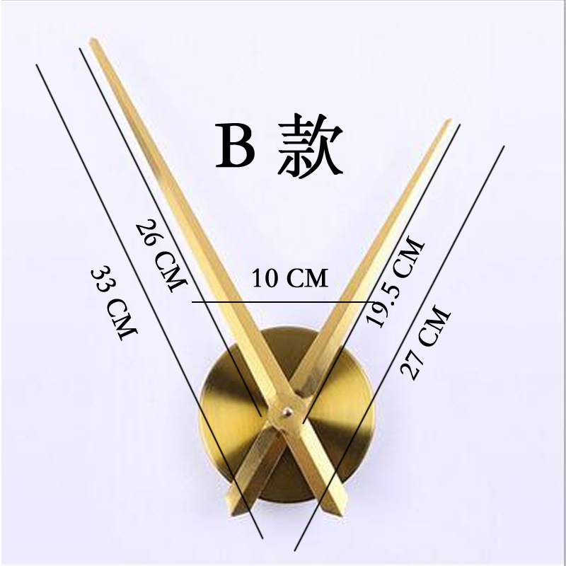 Fábrica al por mayor DIY Reloj de pared grande puntero metal disco Sol movimiento minuto aguja 39cm Accesorios