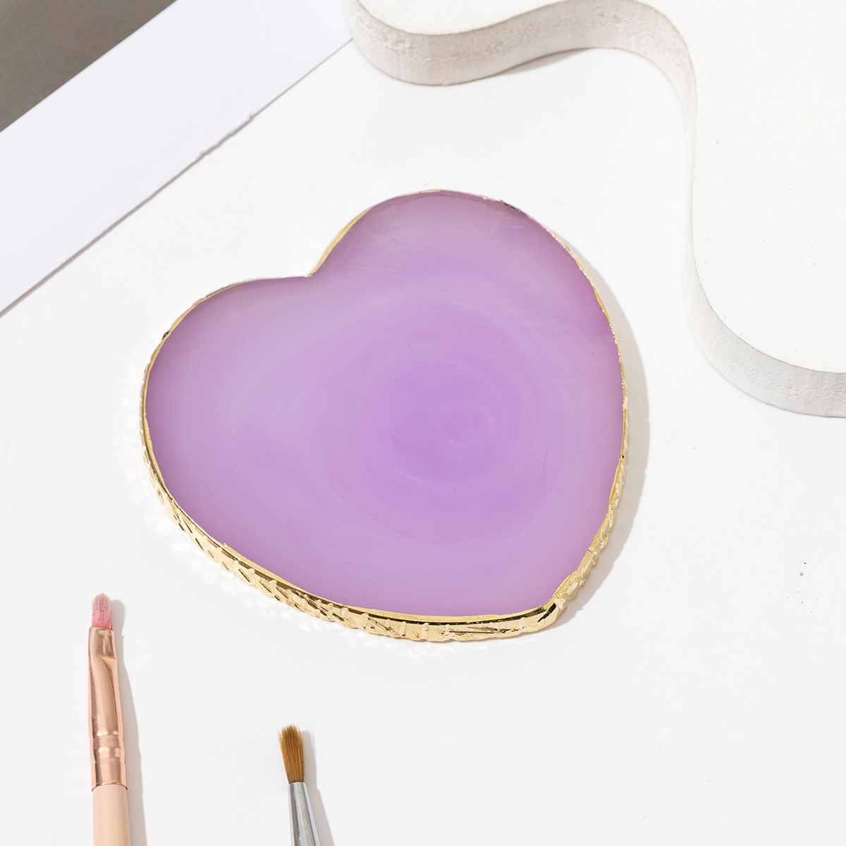 Herramientas de uñas transfronterizas paleta de uñas paleta de resina herramientas de tablero de exhibición de uñas de cristal paleta de uñas