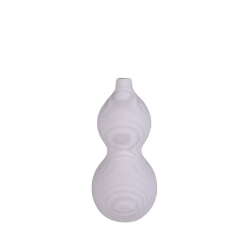 Nórdico simple blanco florero de cerámica salón comedor pasillo arreglo floral hogar creativo decoración suave adornos