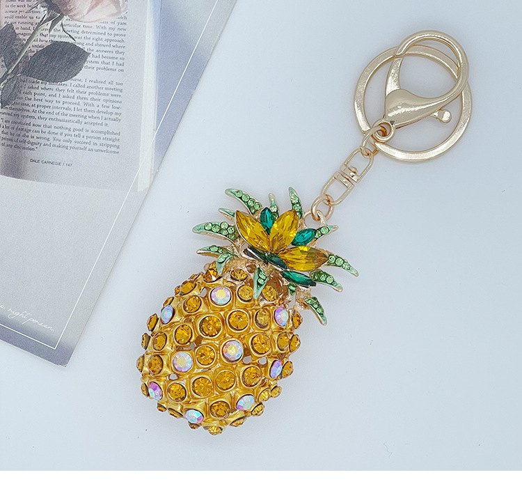 70g Weight Cute Korean Style Fruit Zinc Alloy Women's Bag Pendant Keychain