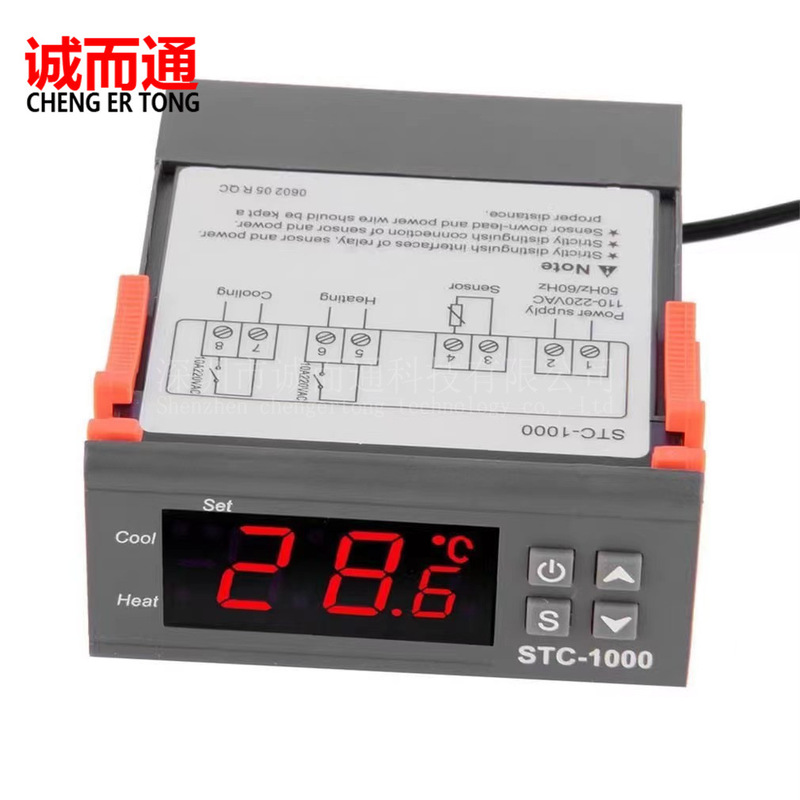 Thermostat Stc-1000 Aquarium Hatching Seafood Machine Digital Digital Display Microcomputer Temperature Controller Switch 220V