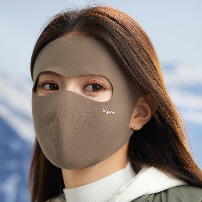 秋冬保暖口罩女新款高颜值可水洗3D立体绒感骑行透气百搭防紫外线|undefined