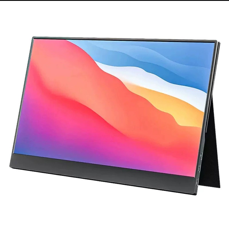 Портативный игровой монитор 15.6 дюймов, USB-C портативный дисплей, 1080p 60 Гц, для ноутбука и телефона
