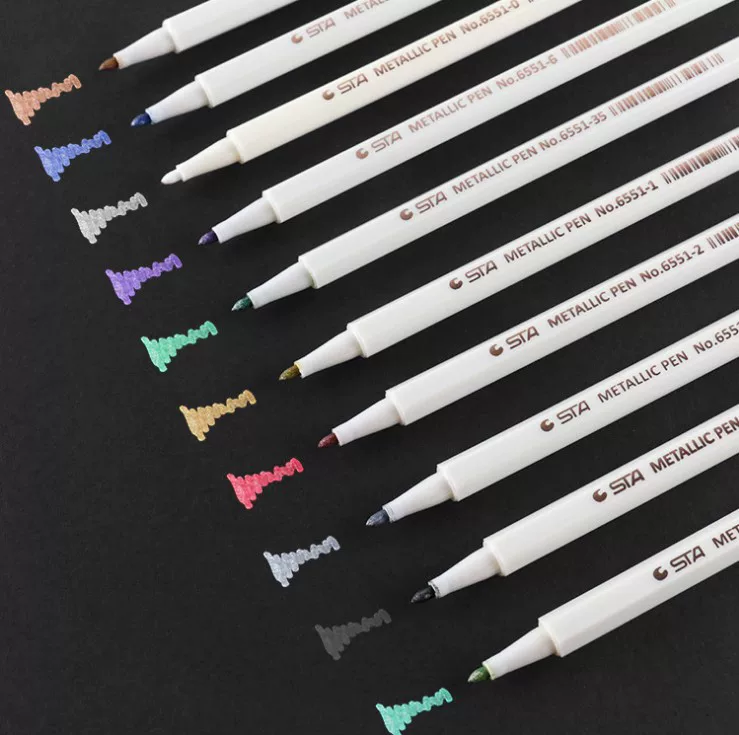 Пенал-ручка STA Metal Pen Paint Pen 6551 Цветная ручка для DIY альбомов граффити