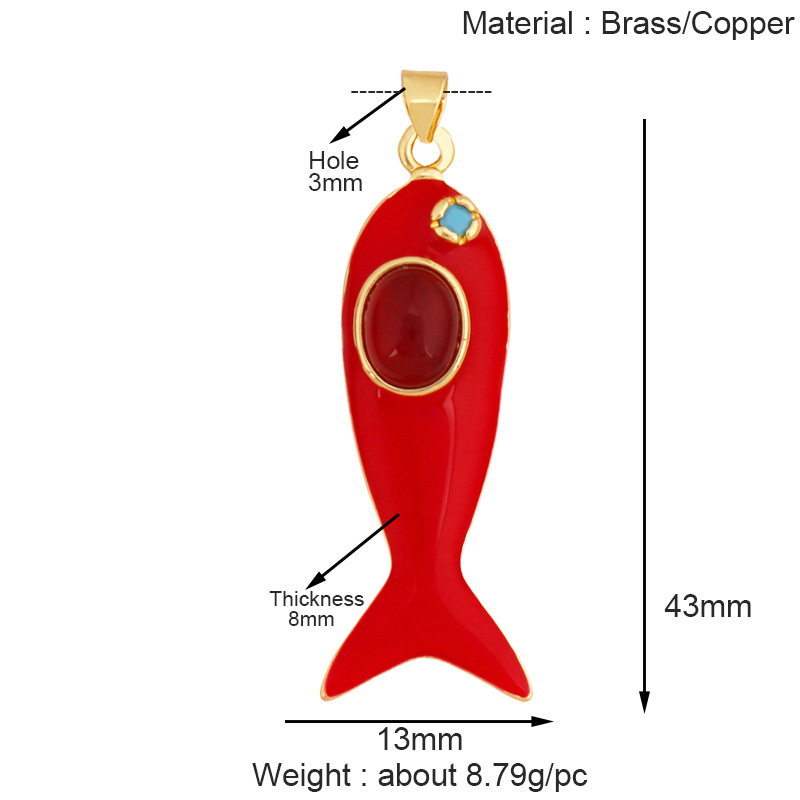 3g Weight Pendant Jewelry Making Type 11*28mm Jewelry Making Size DIY Ornament Accessories Classification 1 Piece Quantity Copper Material Conch, Dolphin, Hippocampus, Fish Pattern All Seasons Season Polished Finish Plating Design Elegant, Sweet Style 1 Piece 11*28mm Copper Conch Dolphin Hippocampus Polished Pendant DIY Ornament Accessories 27