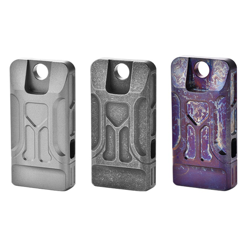 High-Pitched Titanium Alloy Whistle, High-Frequency Loud Sound, Double-Tube Frosted Metal Whistle, Outdoor Emergency Rescue Whistle