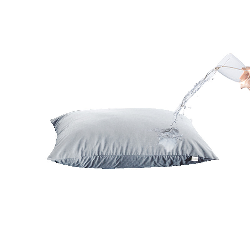 Funda de almohada impermeable de tela tejida, antisuciedad, antisaliva, antiaceite, funda de almohada individual, capa de aislamiento del núcleo de la almohada, funda protectora interior