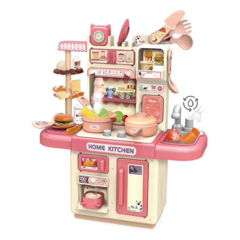 De los niños de gran juego de simulación de sonido y luz Mini pequeños juguetes de cocina traje de 5 niñas 6 años de edad