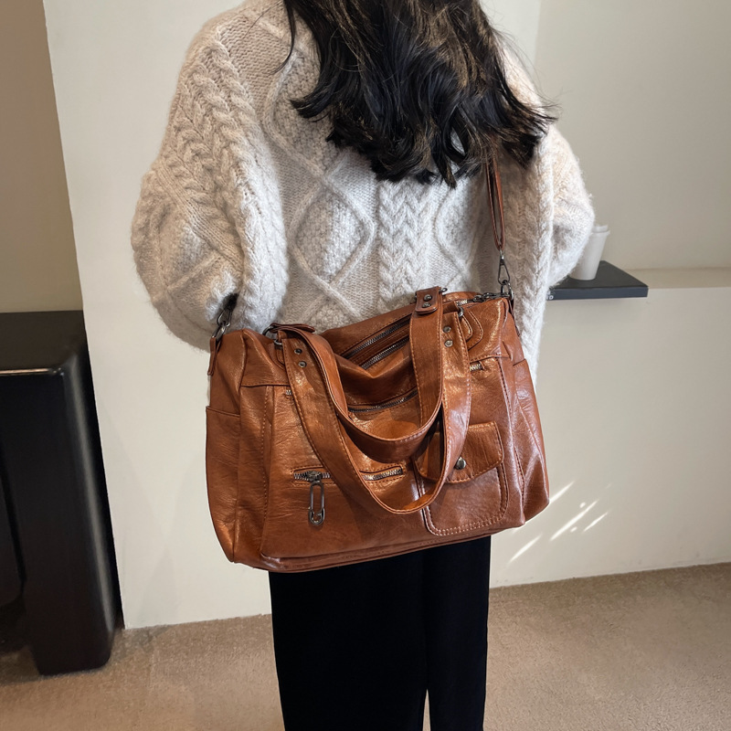 Borsa a tracolla donna elegante, borsa tote grande di lusso_voghion.com